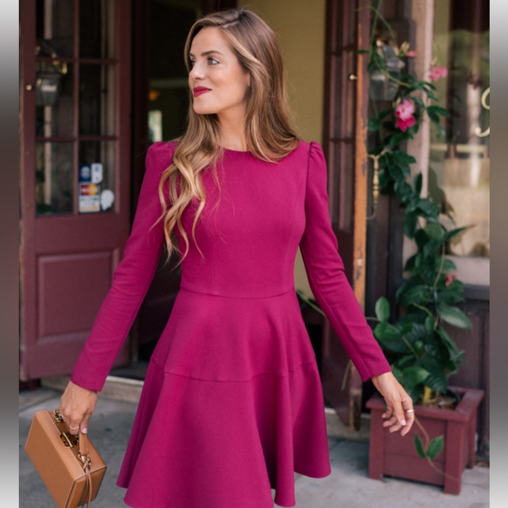 Gal Meets Glam Celeste Dress in Berry NWT size 10.  Sold out!
